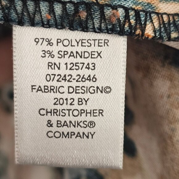 Womens Western Rustic Abstract Modern Chic Boutique Autumn Earthy Shirt Petite M - Picture 6 of 14